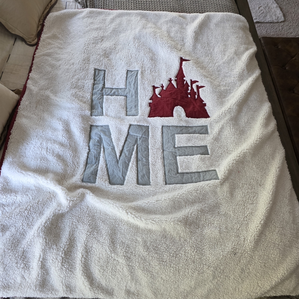 Disney Red Quilted Fabric